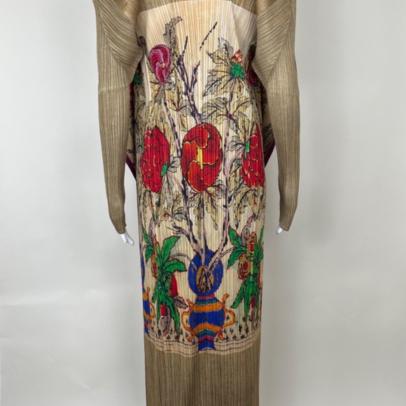 Rare Issey Miyake Pleats Please Floral Print Set - Picture 2 of 6